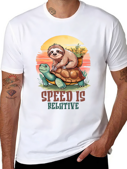 Sloth Turtle Speed is Relative T-Shirt