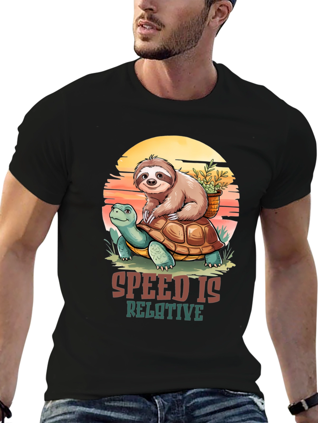 Sloth Turtle Speed is Relative T-Shirt