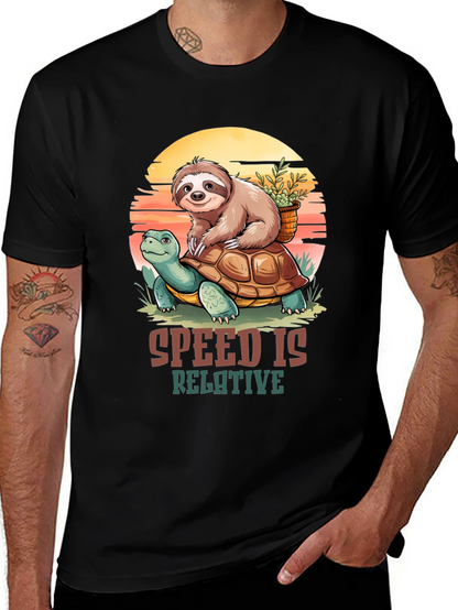 Sloth Turtle Speed is Relative T-Shirt