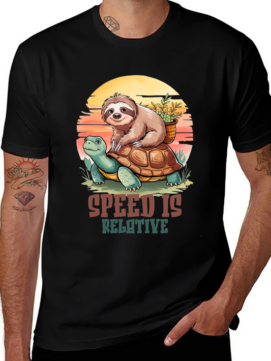 Sloth Turtle Speed is Relative T-Shirt