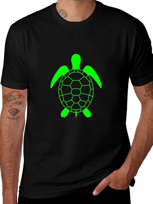 Black Turtle Graphic Tee - Casual Comfort