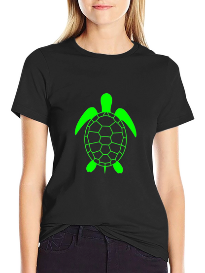 Black Turtle Graphic Tee - Casual Comfort