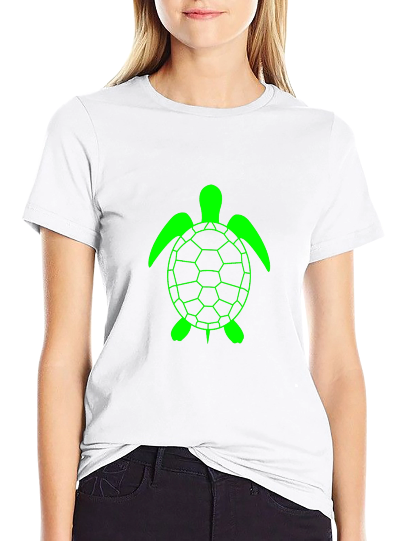 Black Turtle Graphic Tee - Casual Comfort