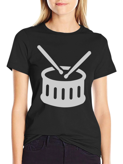 Drum Set Graphic Tee - Music Lover T-Shirt