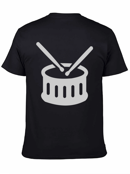 Drum Set Graphic Tee - Music Lover T-Shirt