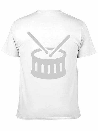 Drum Set Graphic Tee - Music Lover T-Shirt