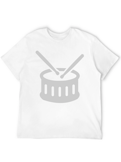 Drum Set Graphic Tee - Music Lover T-Shirt