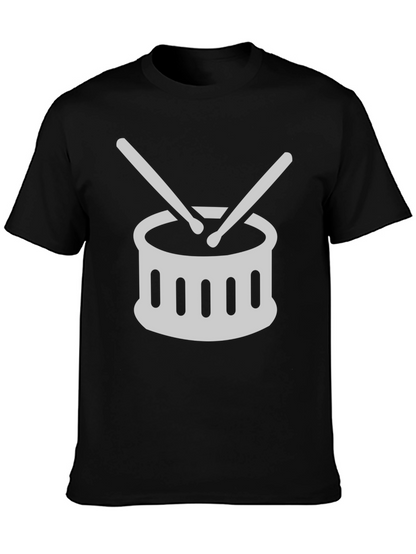 Drum Set Graphic Tee - Music Lover T-Shirt