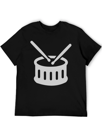Drum Set Graphic Tee - Music Lover T-Shirt