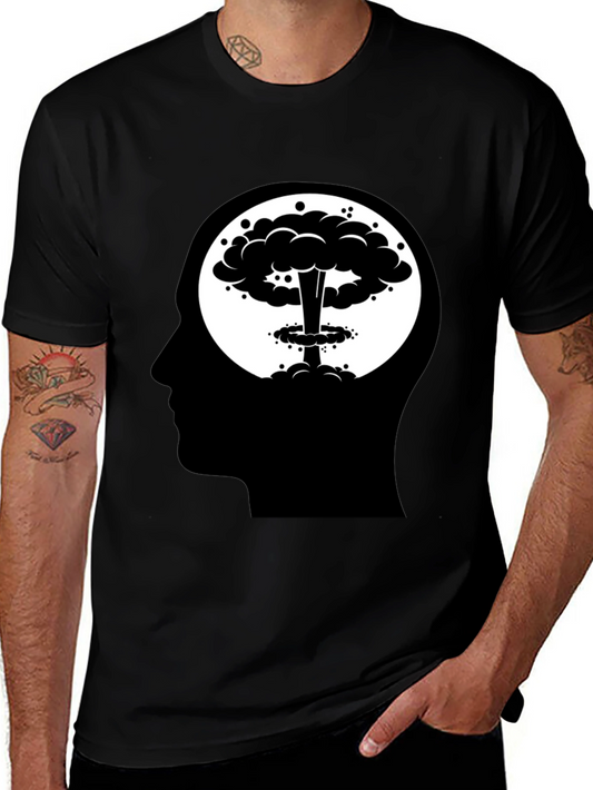 Atomic Mind T-Shirt - Black Cotton Blend Tee