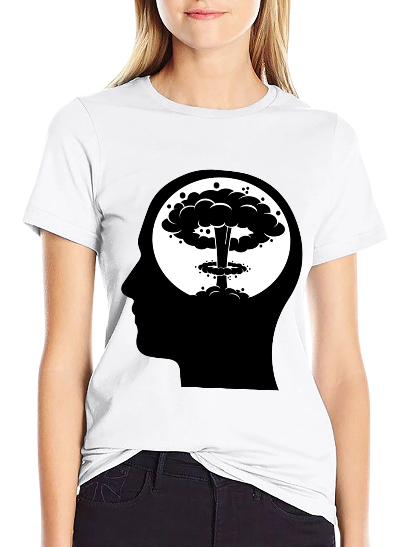 Atomic Mind T-Shirt - Black Cotton Blend Tee