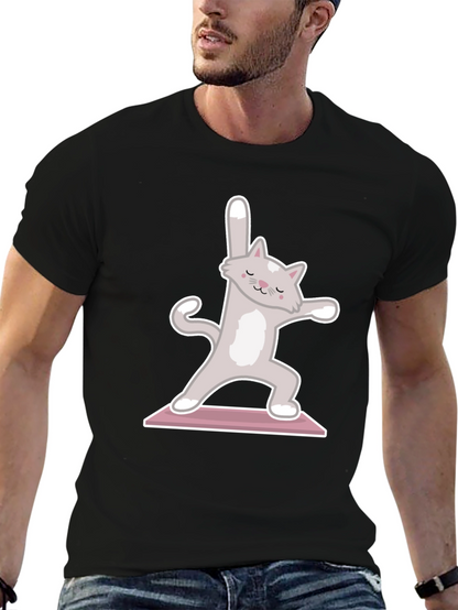 Yoga Cat T-Shirt - Zen Kitty Design