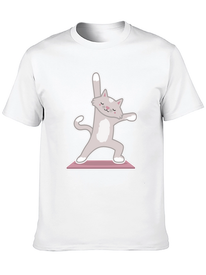 Yoga Cat T-Shirt - Zen Kitty Design