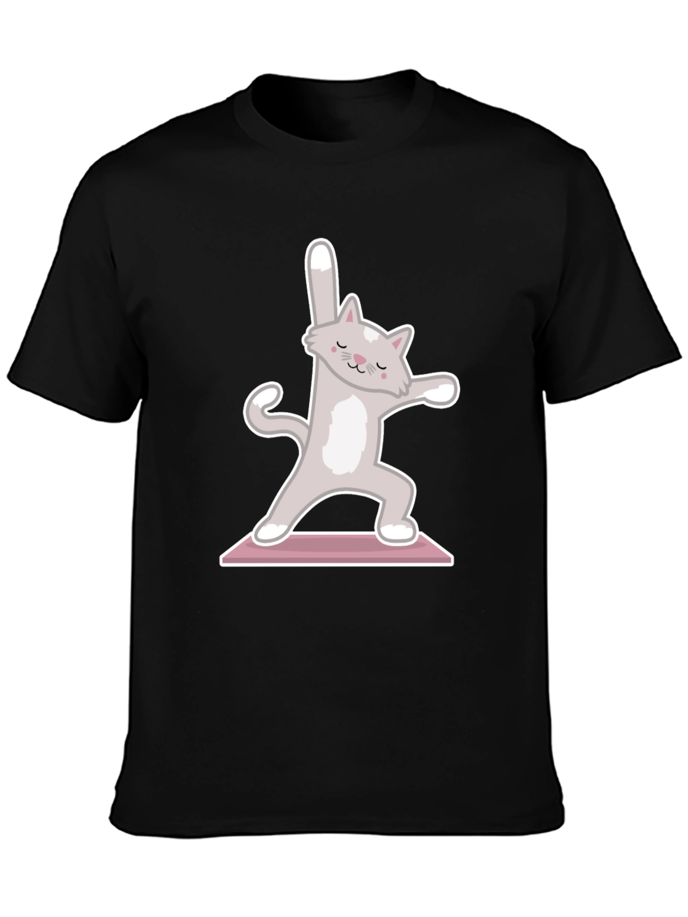 Yoga Cat T-Shirt - Zen Kitty Design