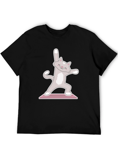 Yoga Cat T-Shirt - Zen Kitty Design