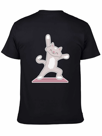 Yoga Cat T-Shirt - Zen Kitty Design