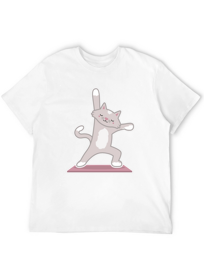 Yoga Cat T-Shirt - Zen Kitty Design
