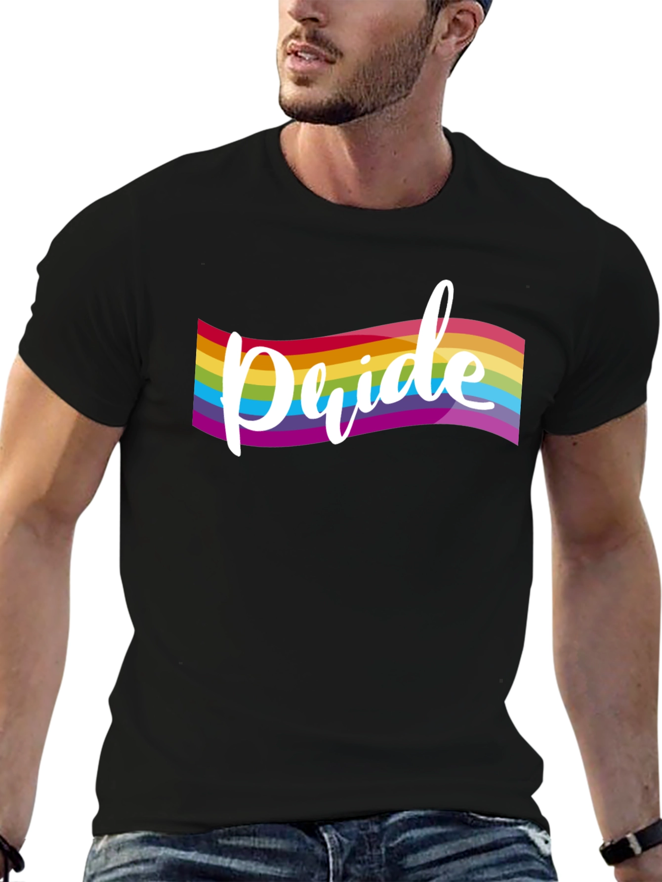 Pride Rainbow T-Shirt - LGBTQ+ Supporter Tee