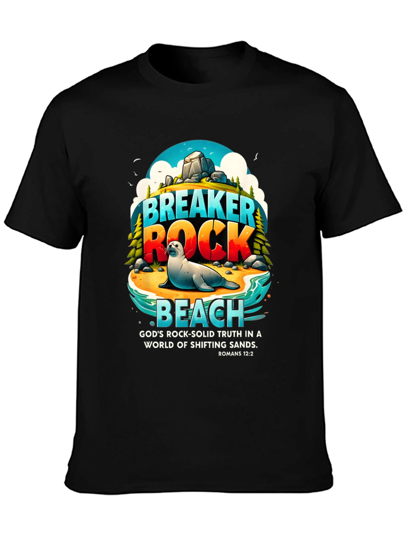 Breaker Rock Beach Graphic T-Shirt