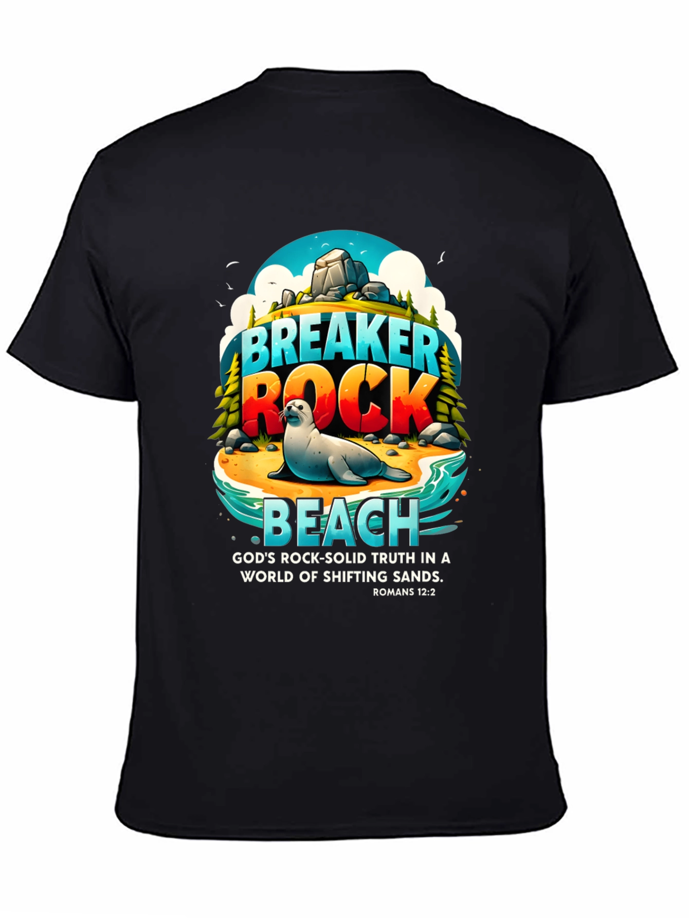 Breaker Rock Beach Graphic T-Shirt