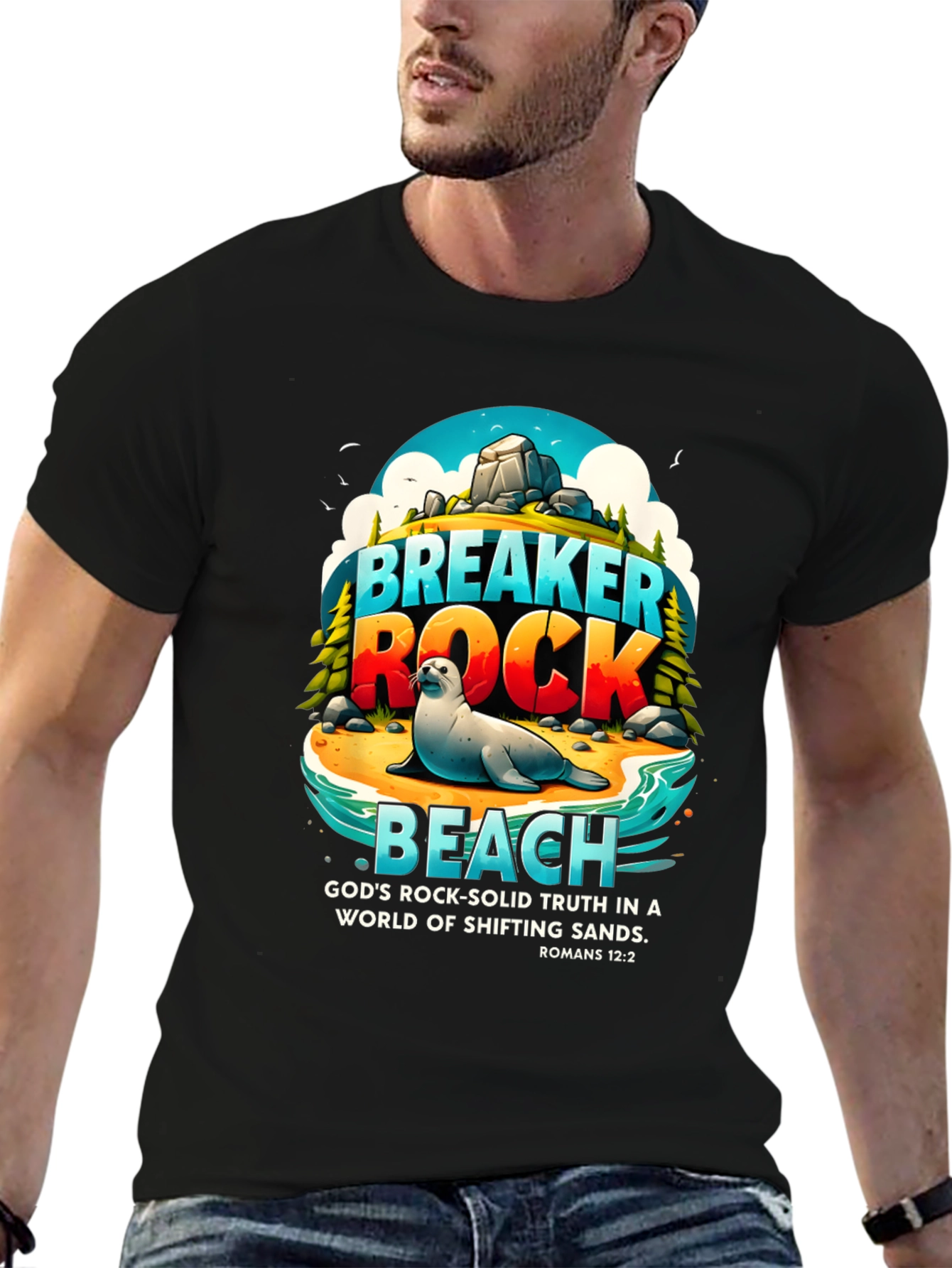 Breaker Rock Beach Graphic T-Shirt