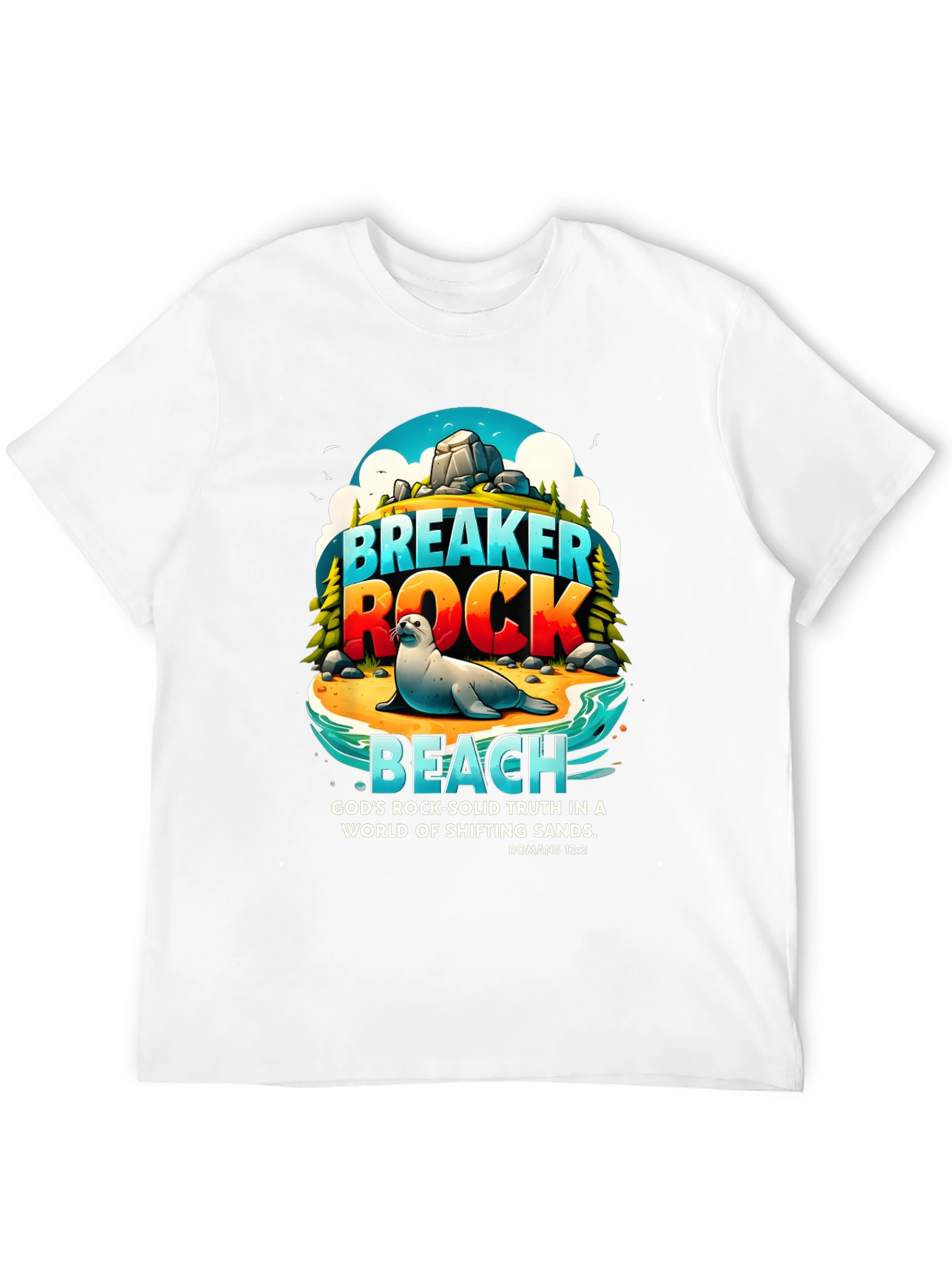 Breaker Rock Beach Graphic T-Shirt