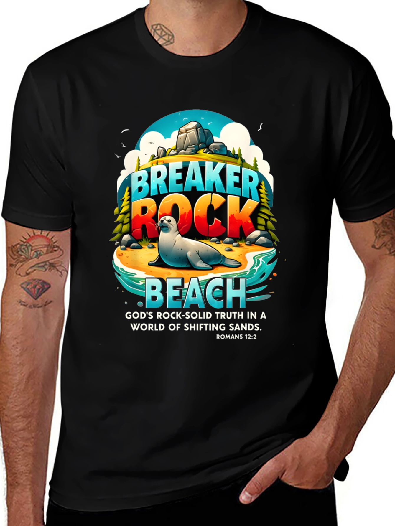 Breaker Rock Beach Graphic T-Shirt