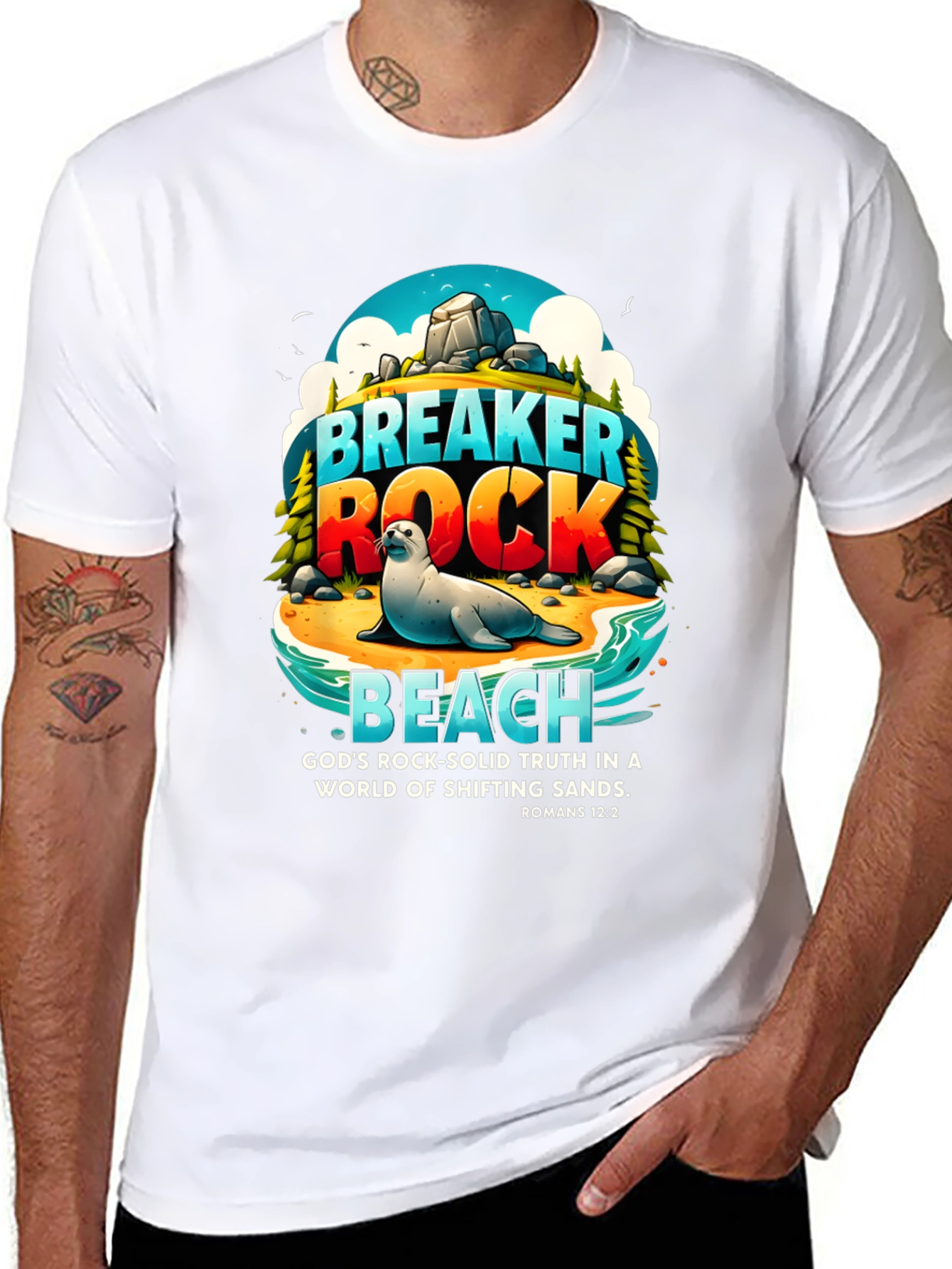 Breaker Rock Beach Graphic T-Shirt