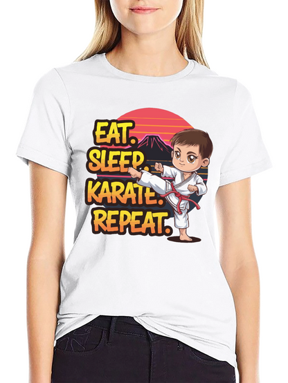 Eat Sleep Karate Repeat T-Shirt