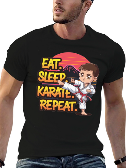 Eat Sleep Karate Repeat T-Shirt