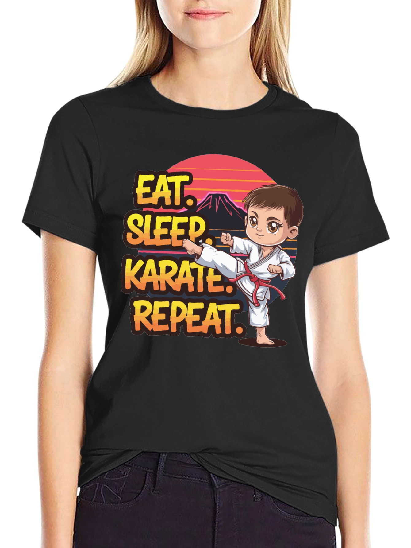 Eat Sleep Karate Repeat T-Shirt