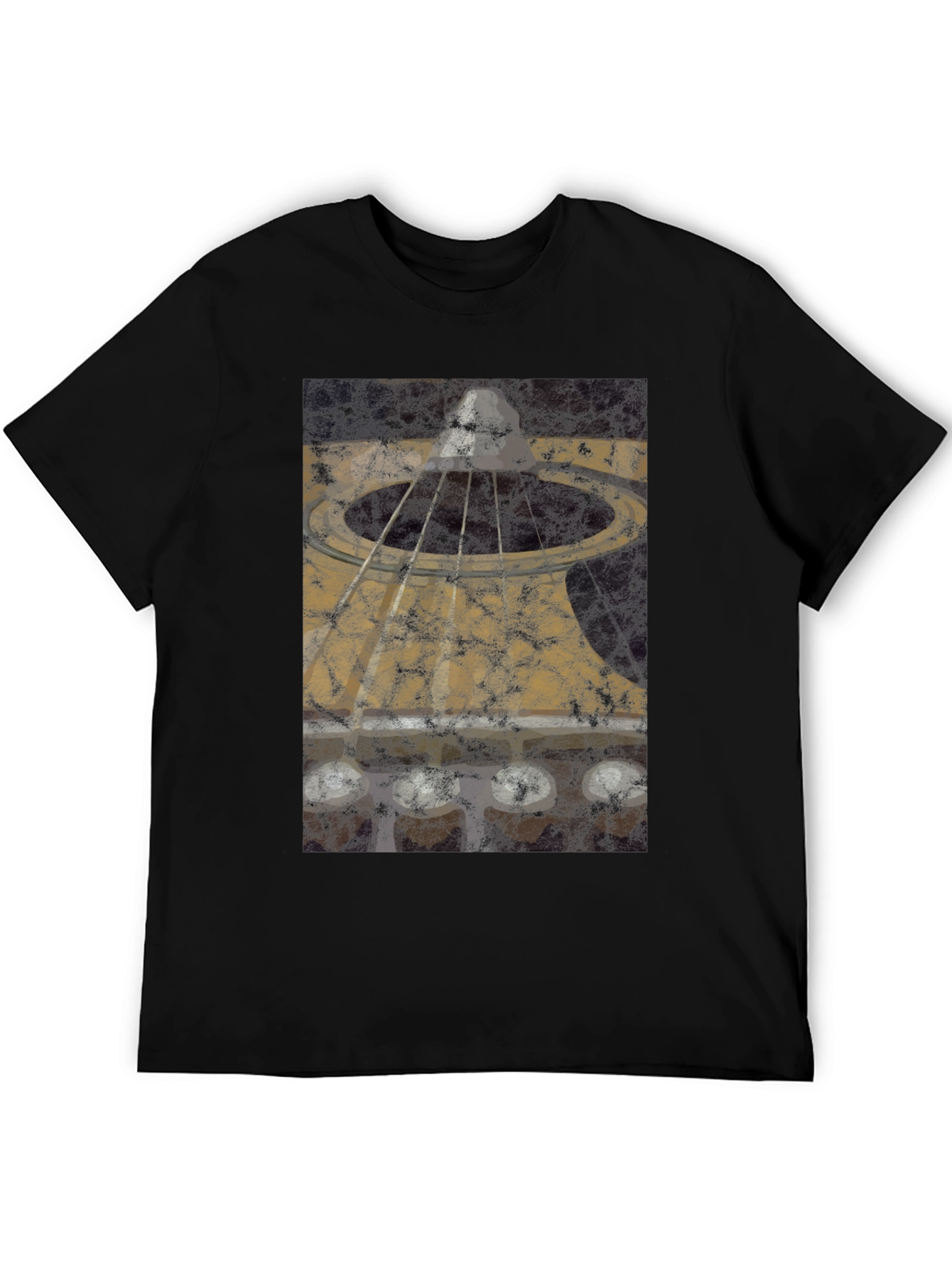 Guitar Soundhole Graphic Tee - Musician Style Shirt