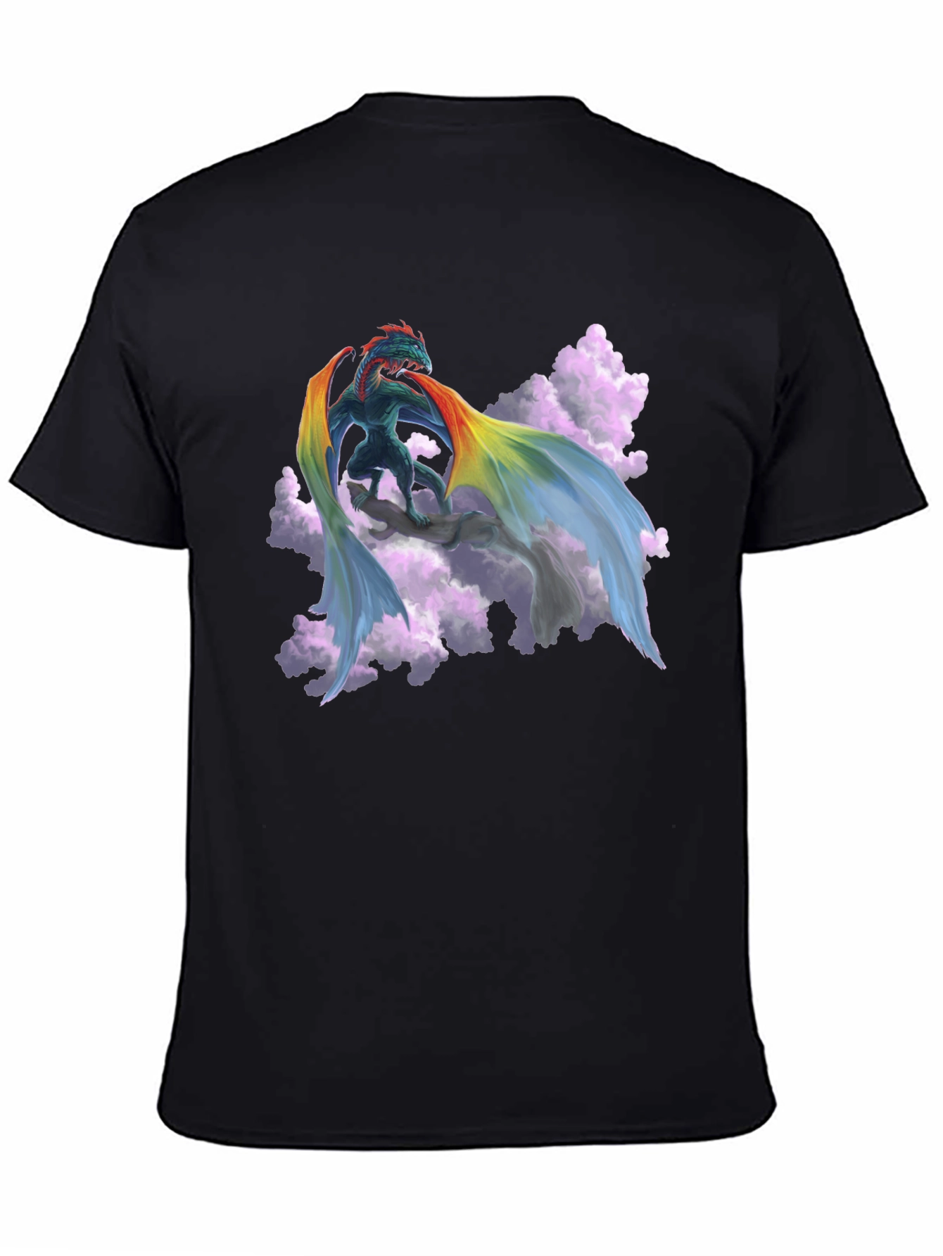 Dragon Cloud Graphic Print T-Shirt