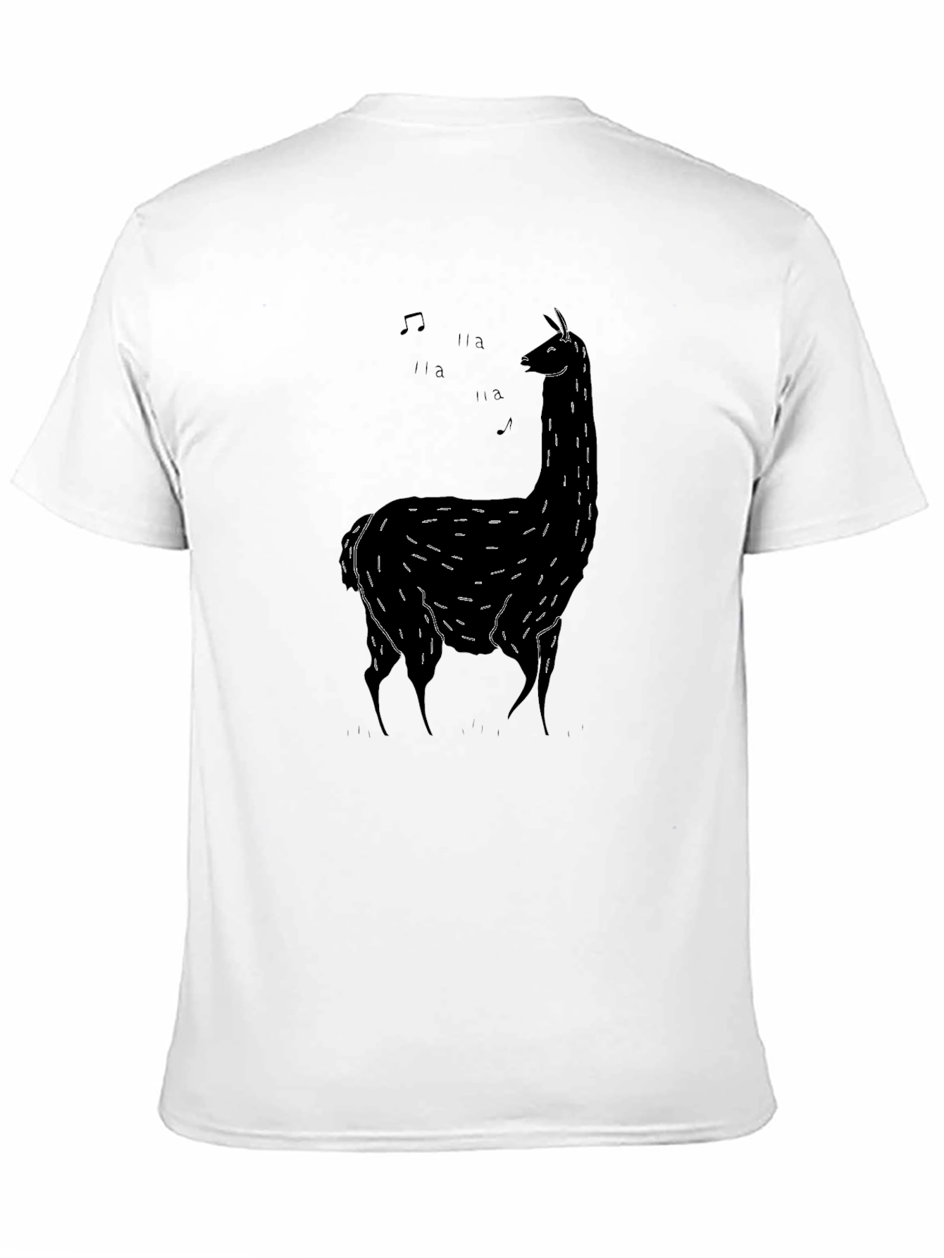 Singing Llama Black T-Shirt
