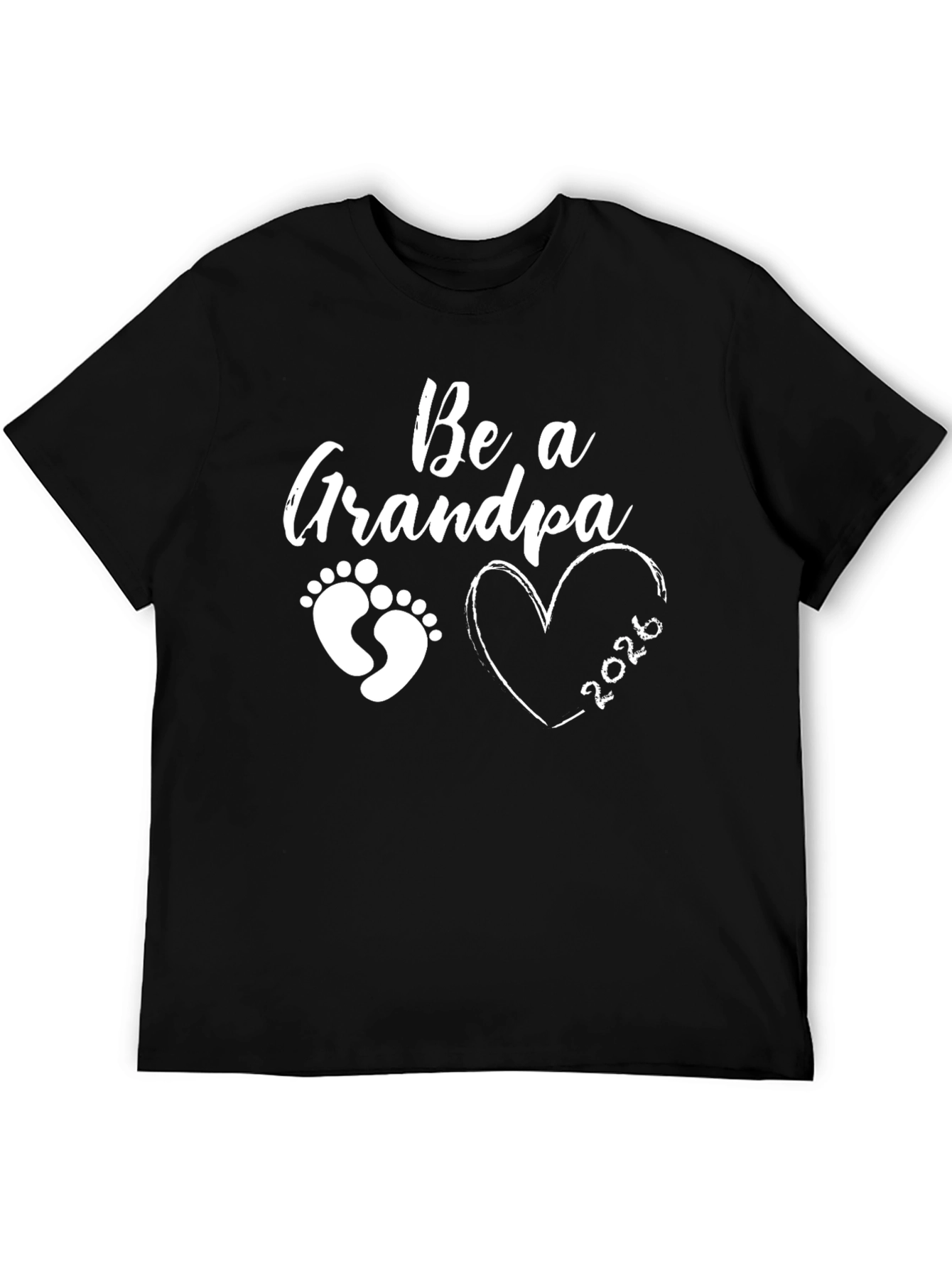Be a Grandpa 2026 Black T-Shirt