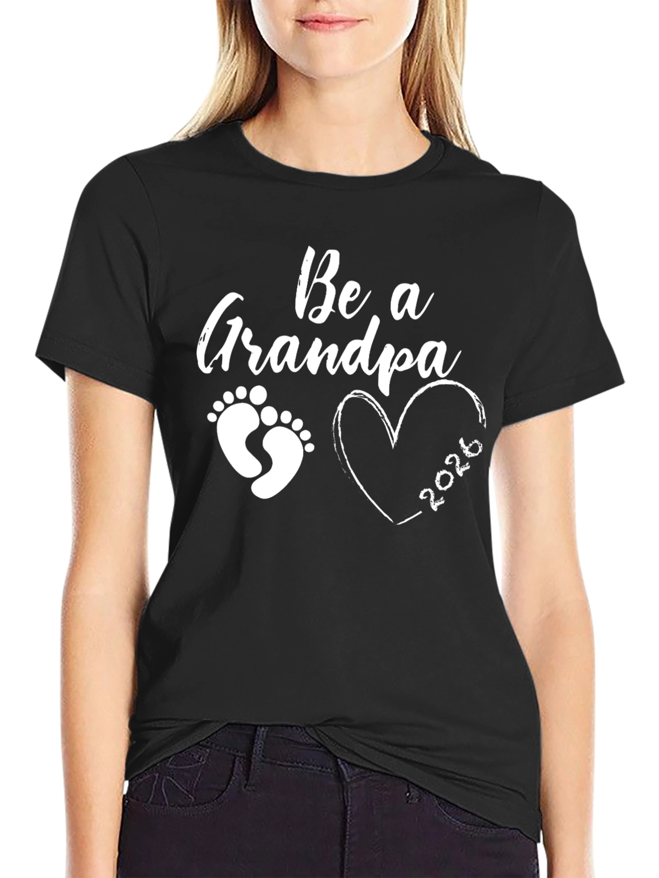 Be a Grandpa 2026 Black T-Shirt