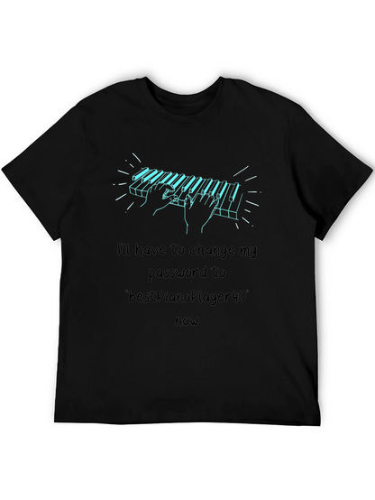 Piano Password T-Shirt - Musician Humor Tee