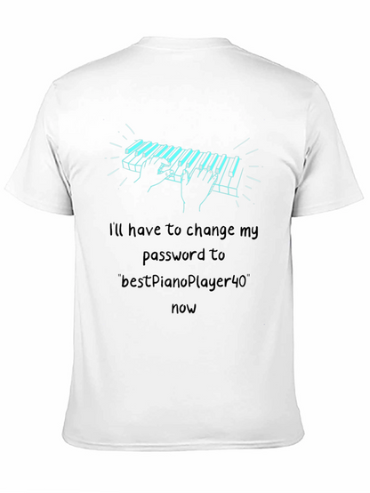 Piano Password T-Shirt - Musician Humor Tee