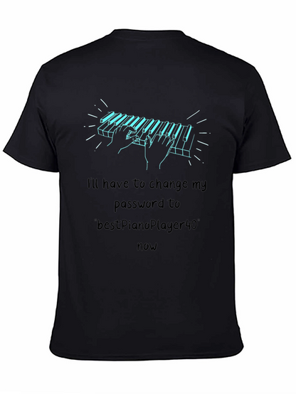 Piano Password T-Shirt - Musician Humor Tee