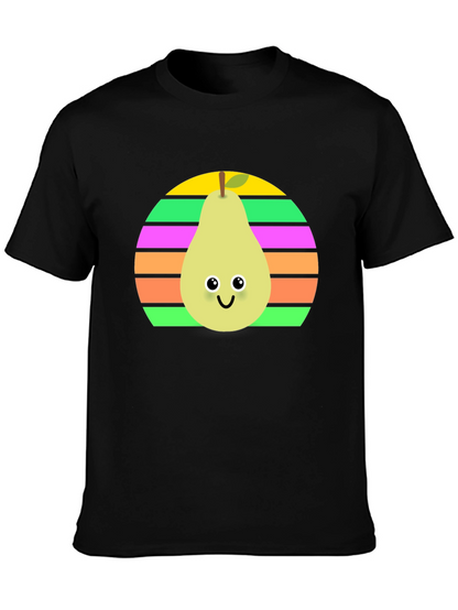 Cute Pear Graphic Tee - Unisex Black Shirt