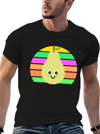 Cute Pear Graphic Tee - Unisex Black Shirt