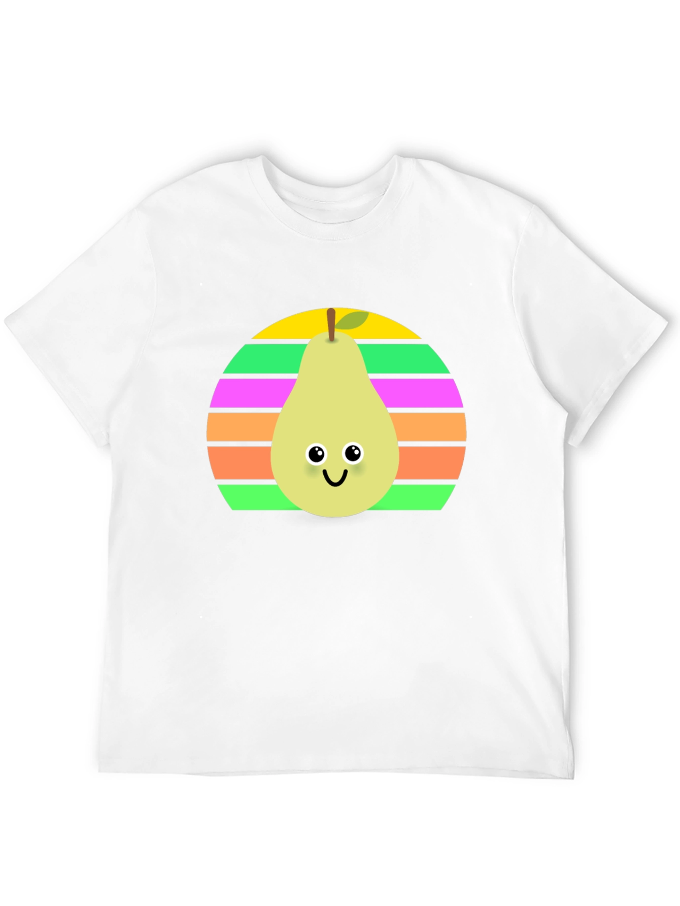 Cute Pear Graphic Tee - Unisex Black Shirt