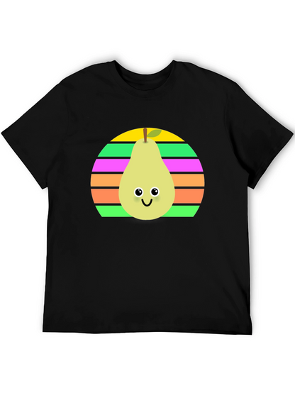 Cute Pear Graphic Tee - Unisex Black Shirt