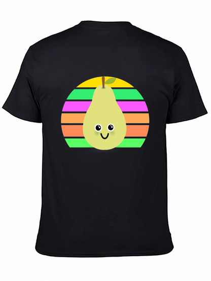 Cute Pear Graphic Tee - Unisex Black Shirt