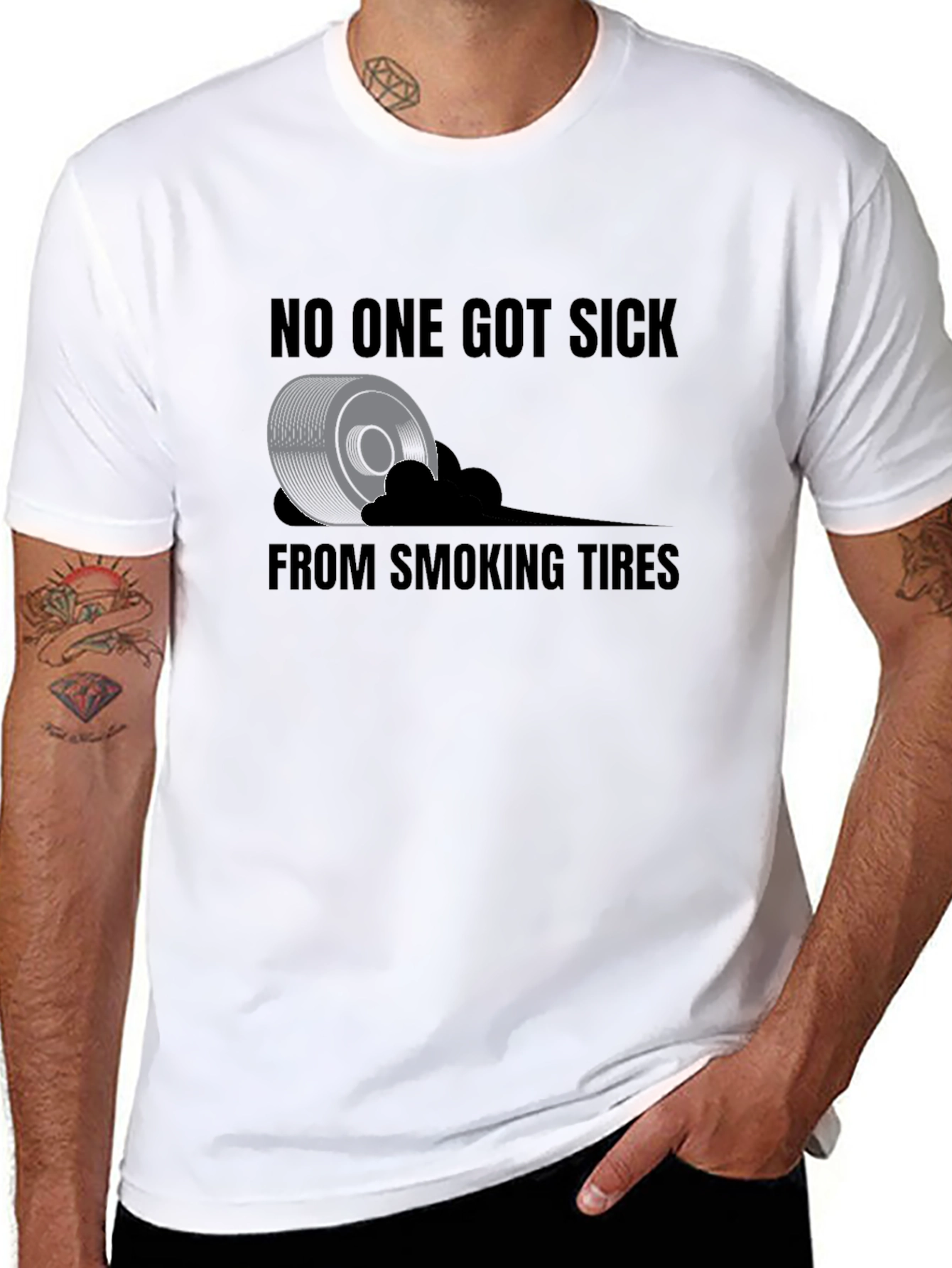 Smoking Tires Graphic Tee