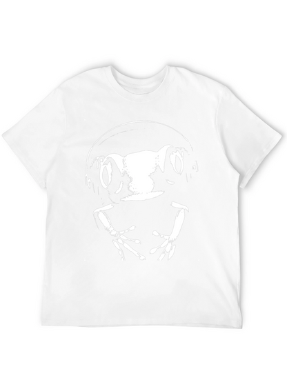 Frog DJ Black T-Shirt Cool Animal Graphic Tee