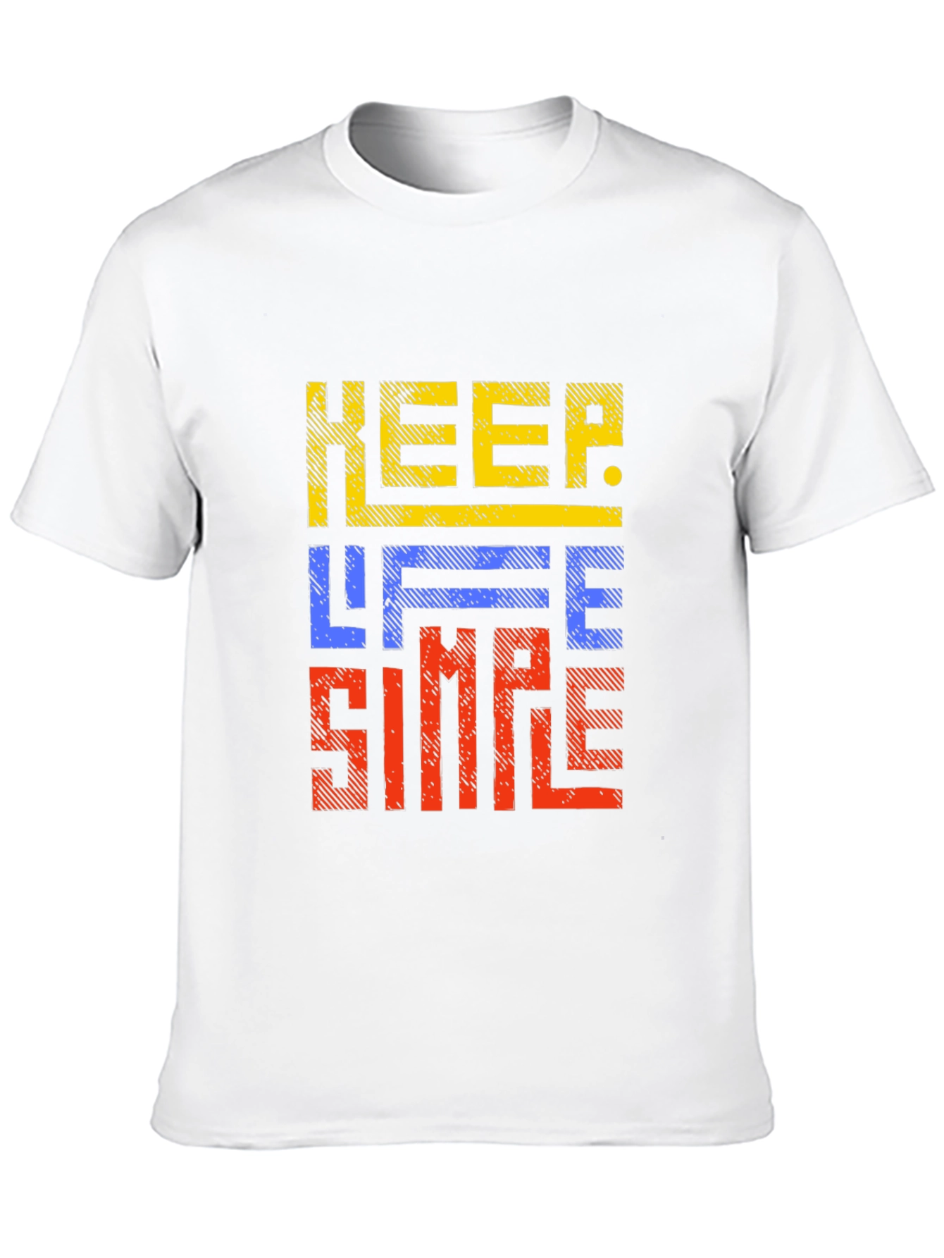 Keep Life Simple Graphic Print Black T-Shirt