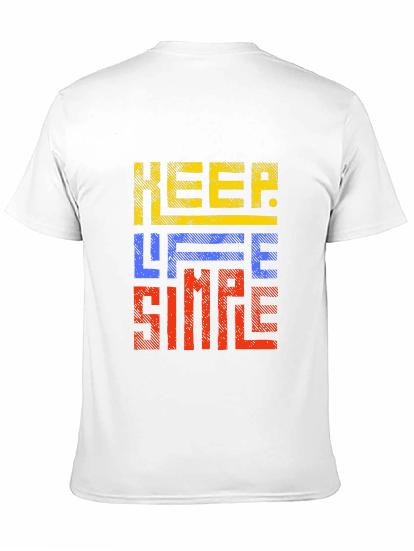 Keep Life Simple Graphic Print Black T-Shirt