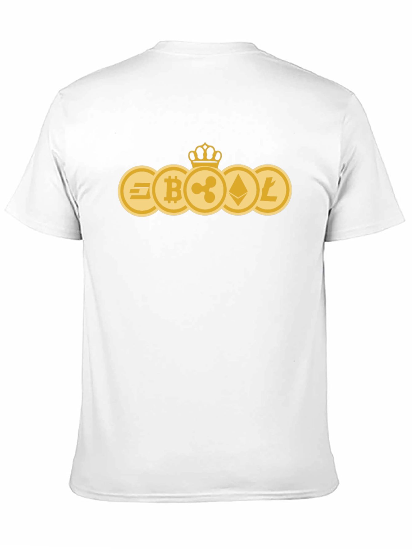 Crypto Coins Tee - Bitcoin Ethereum Litecoin Ripple Dash