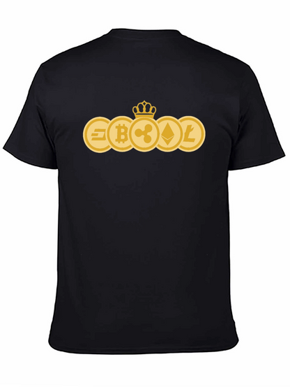 Crypto Coins Tee - Bitcoin Ethereum Litecoin Ripple Dash
